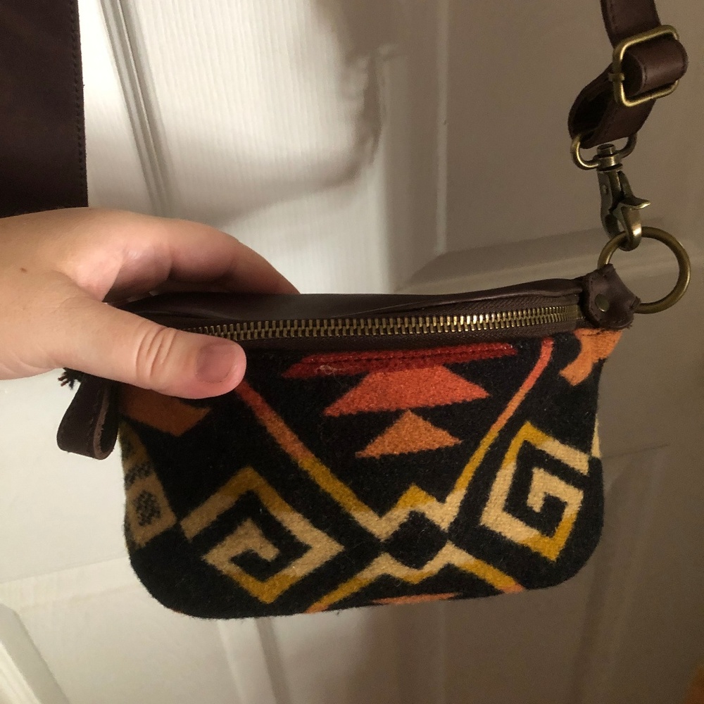Pendleton Black, Orange & Yellow Mini Crossbody Bag - Picture 4 of 6